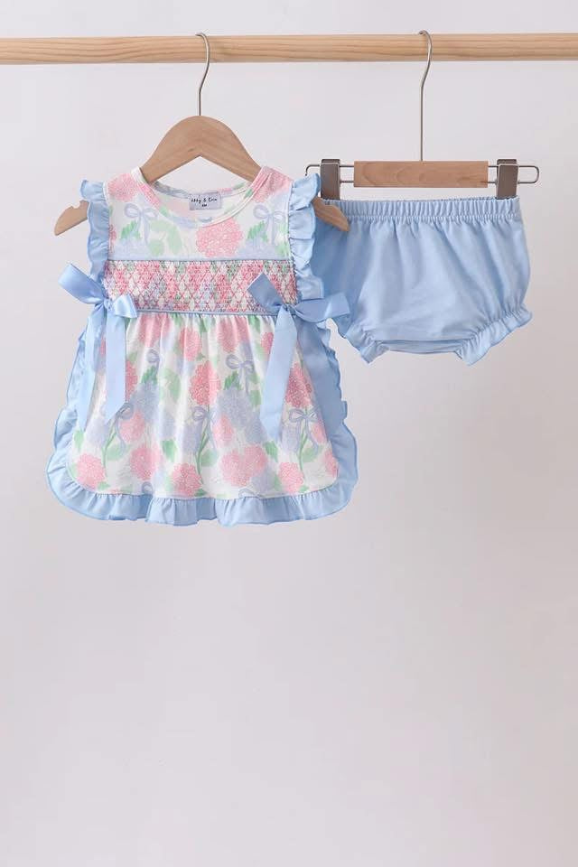 Smocked apron set 18m