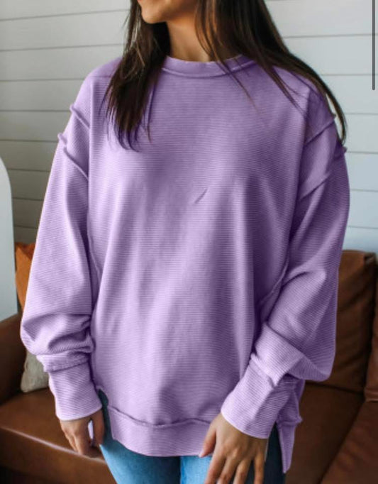 Purple sweatshirt