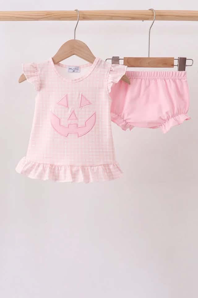 Gingham Jack o lantern