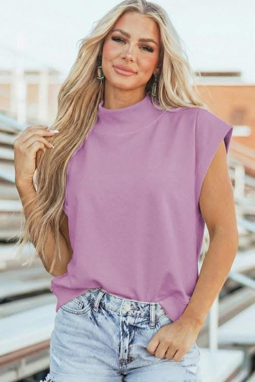Mock neck top eta august