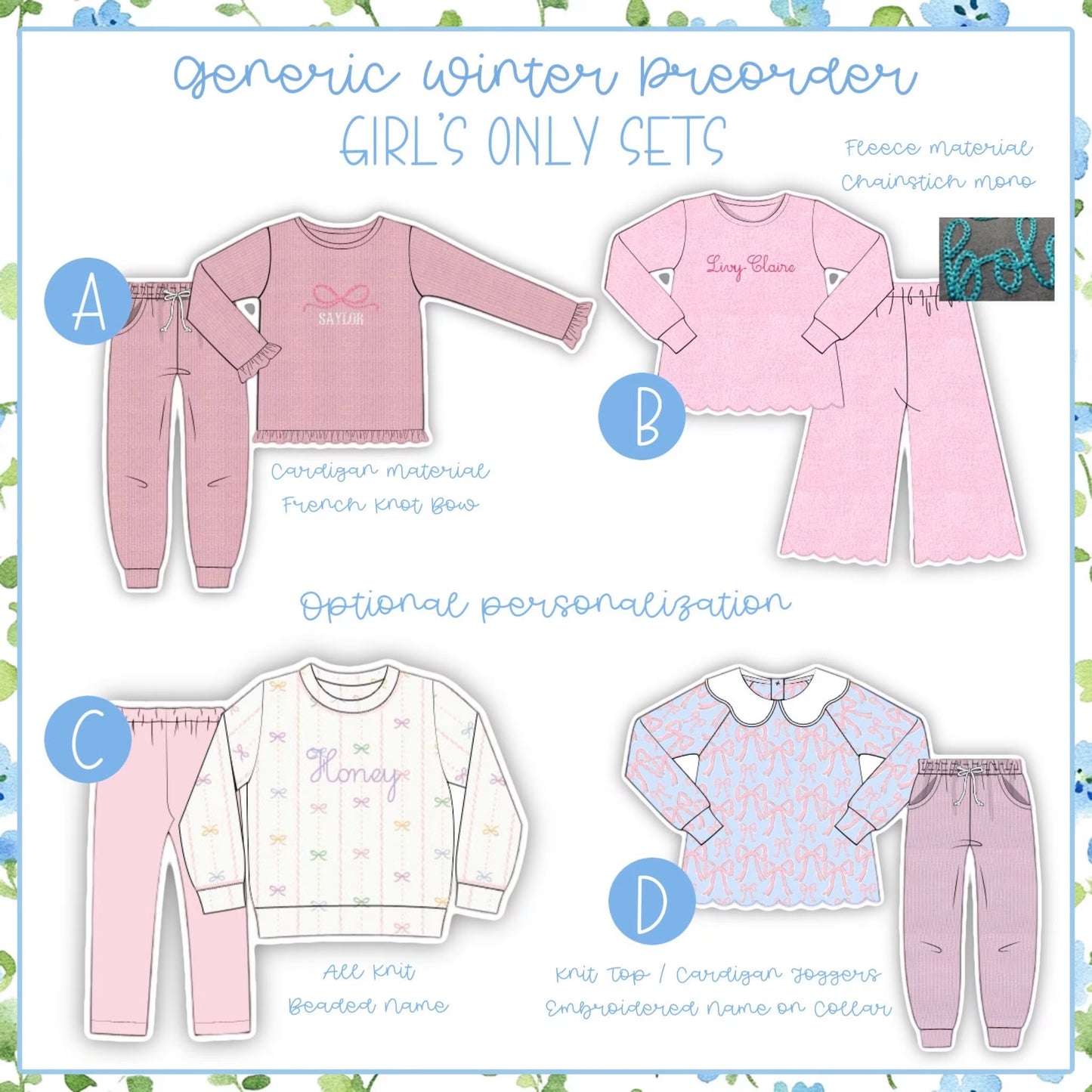 Generic PO girls only eta Jan
