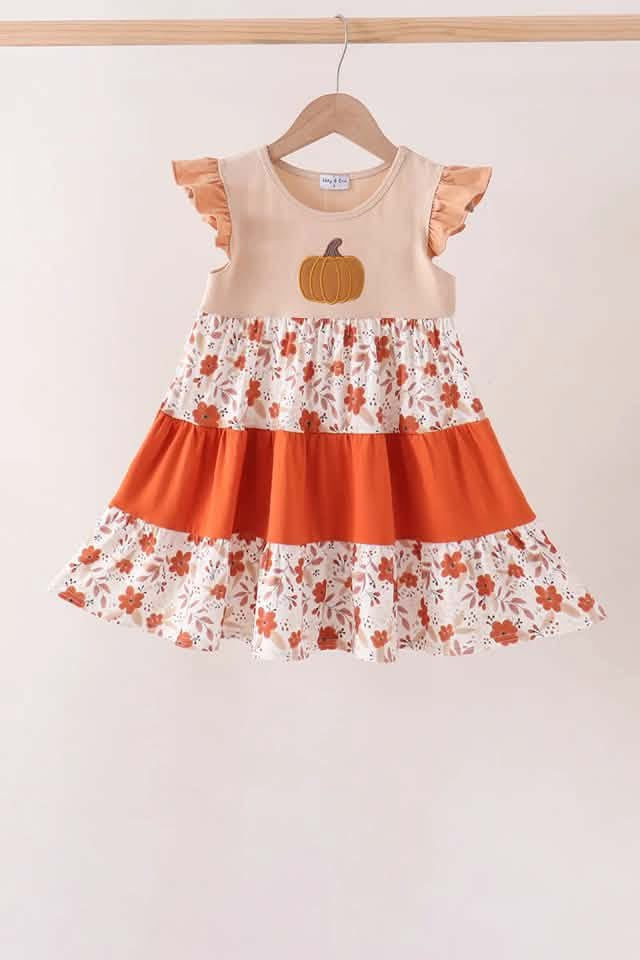 Floral pumpkin dress