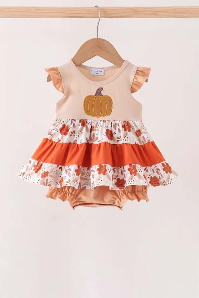Pumpkin floral bubble