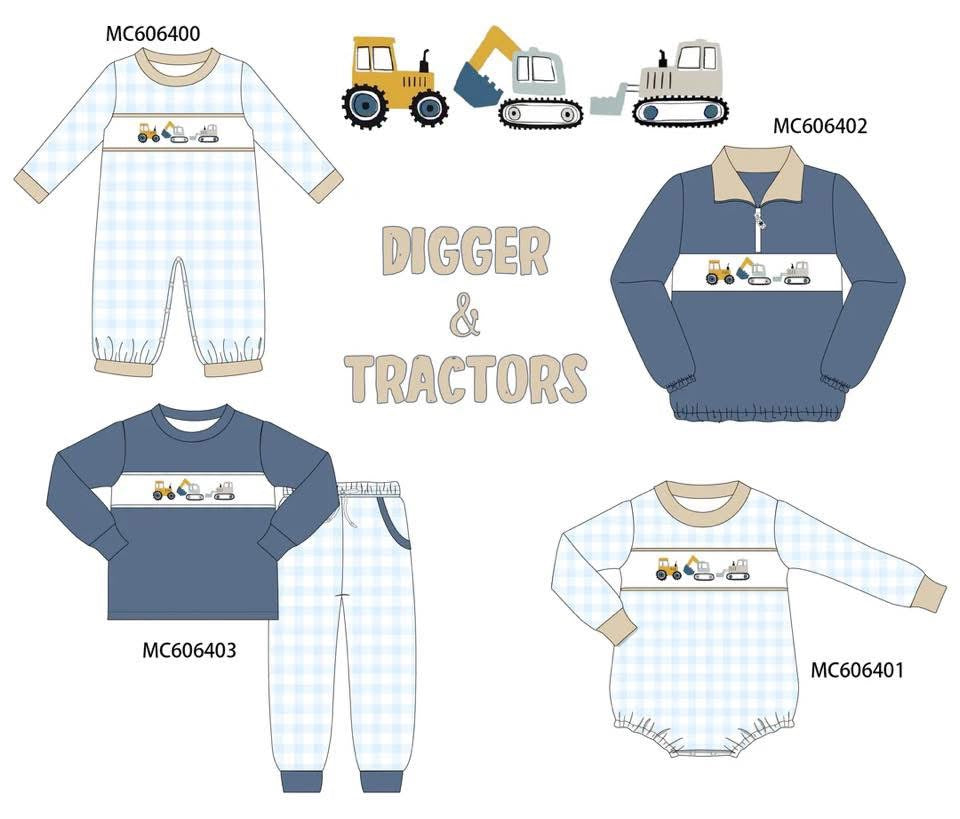 Digger and tractors eta dec