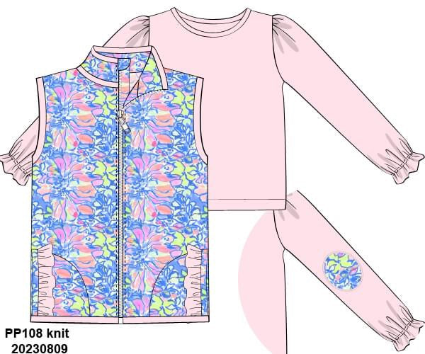 Floral Vest Set