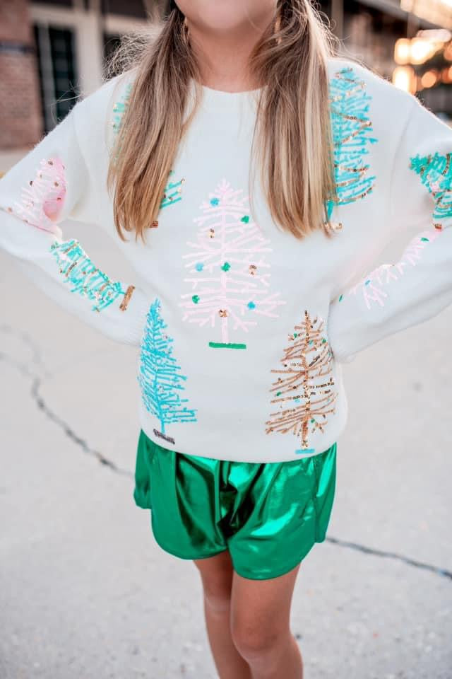 Limited edition pastel tree sweater