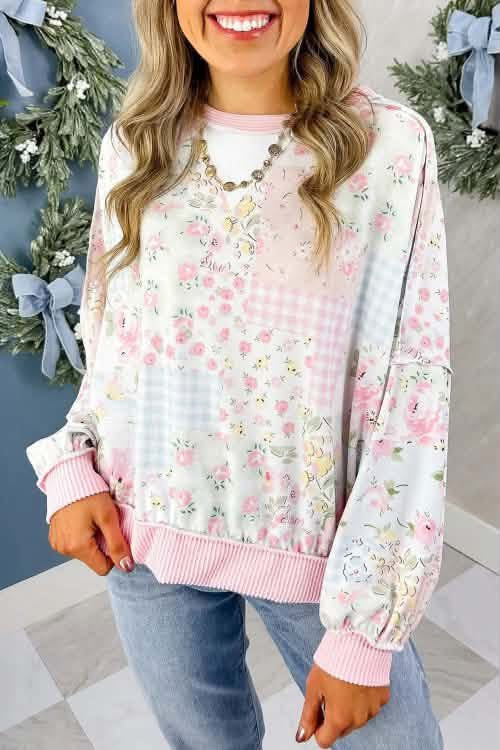 Floral Patch Sweatshirt ETA Nov