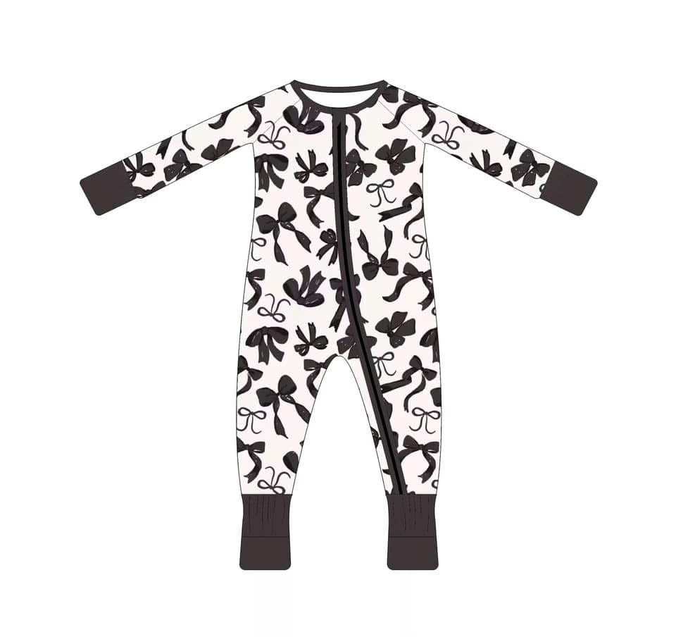 Summer Bamboo black bows