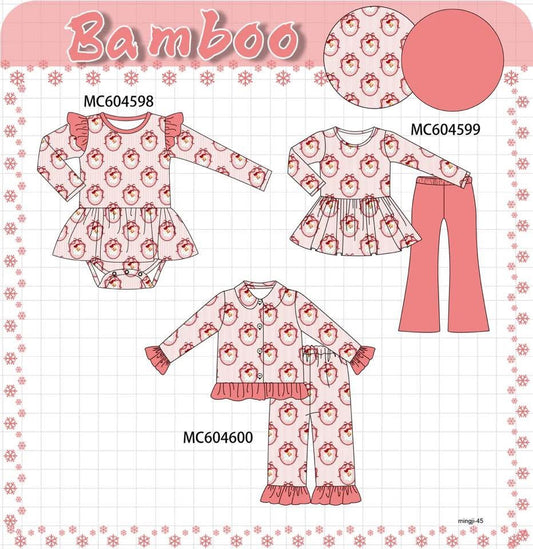 Pink Santa frames bamboo eta sept