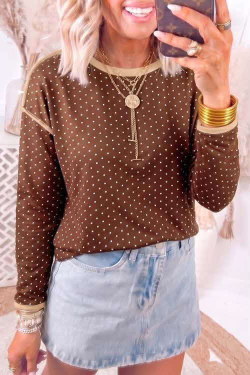 Polka dot long sleeve