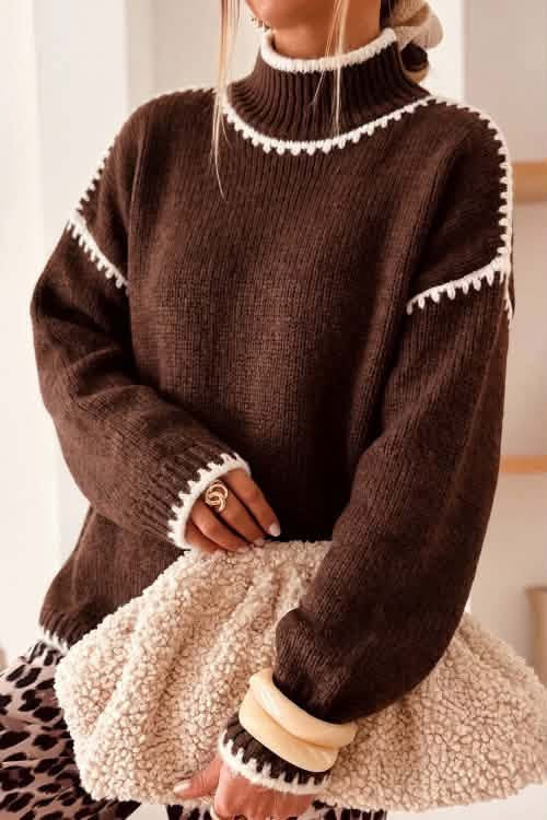 Dark brown cozy sweater