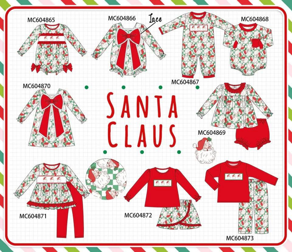 Santa Claus with bows eta sept