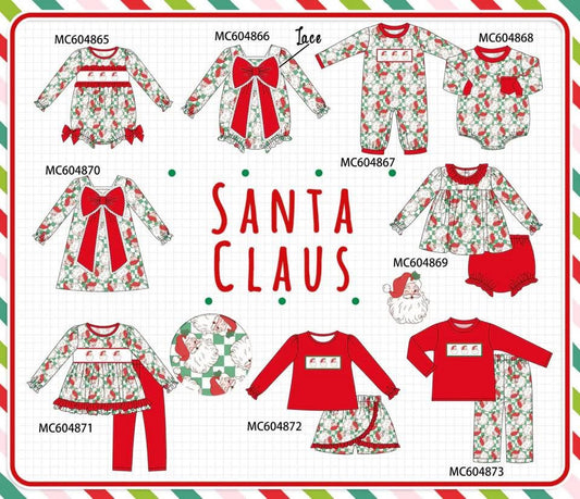 Santa Claus with bows eta sept
