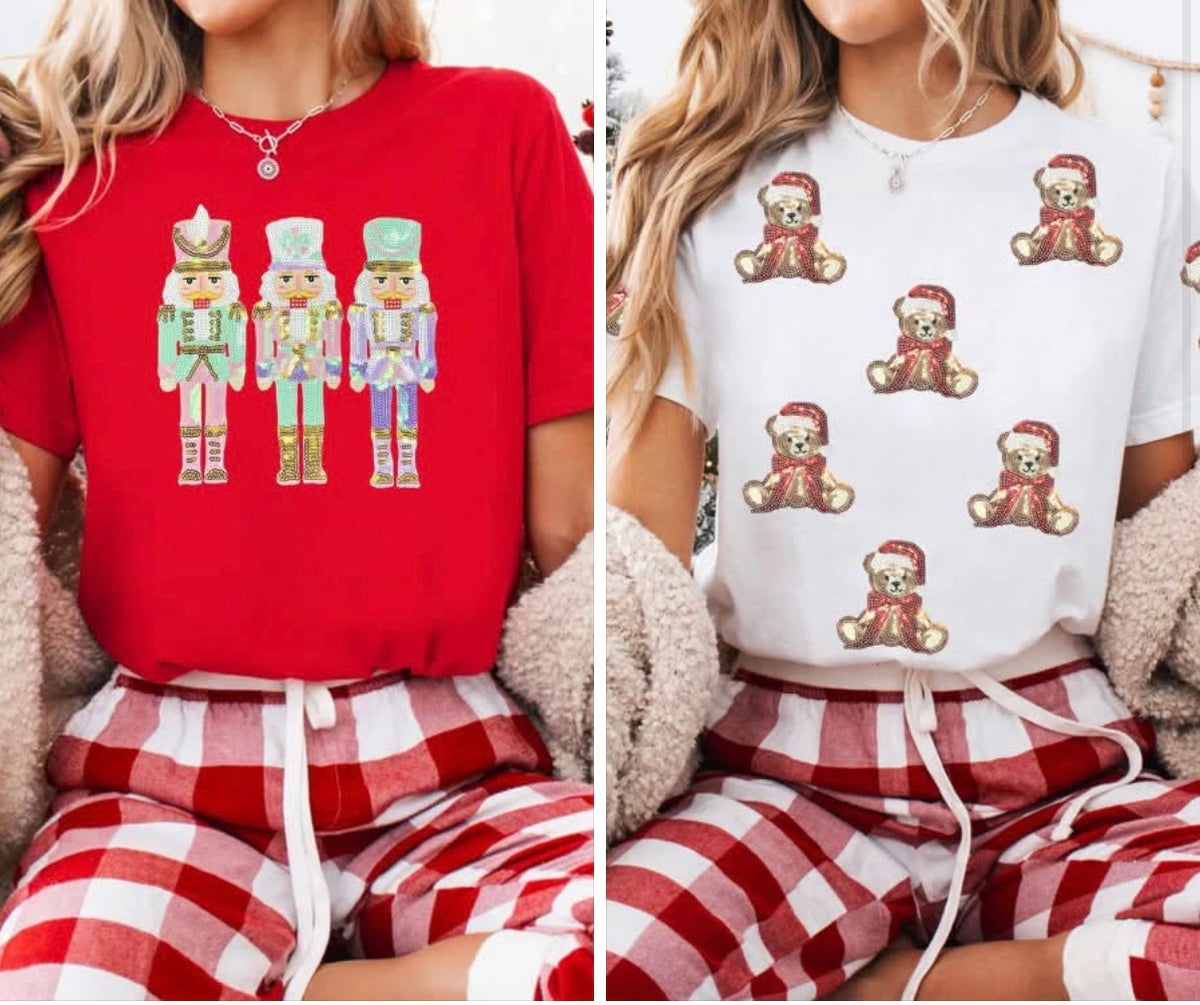 Christmas Sequin Tee ETA Nov